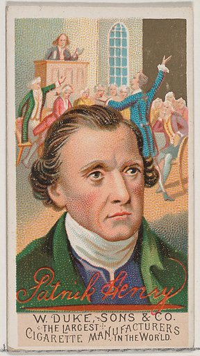 Patrick Henry, from the series Great Americans (N76) for Duke brand cigarettes