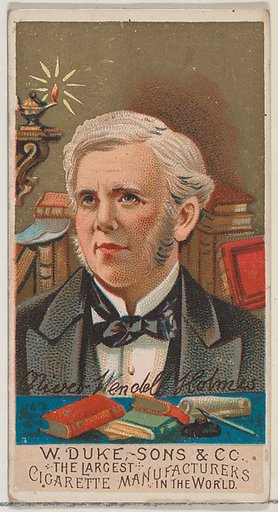 Oliver Wendell Holmes, from the series Great Americans (N76) for Duke brand cigarettes