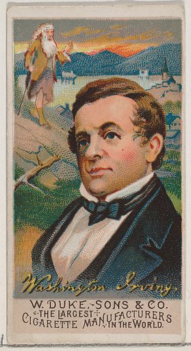 Washington Irving, from the series Great Americans (N76) for Duke brand cigarettes