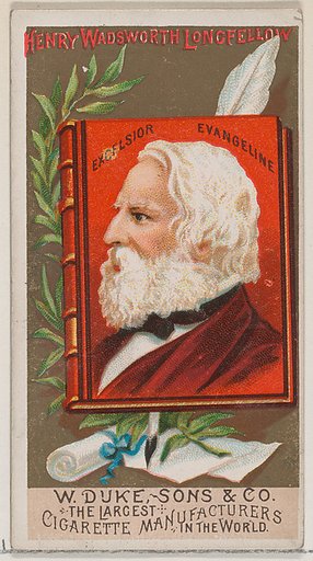 Henry Wadsworth Longfellow, from the series Great Americans (N76) for Duke brand cigarettes