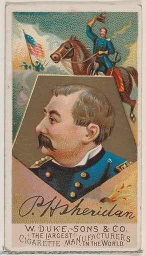 Philip H. Sheridan, from the series Great Americans (N76) for Duke brand cigarettes