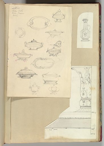 Designs for Tureens and a Platter