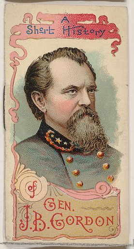 A Short History of General John Brown Gordon, from the Histories of Generals series of booklets (N78) for Duke brand cigarettes