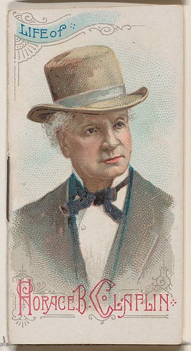 Life of Horace B. Claflin, from the Histories of Poor Boys and Famous People series of booklets (N79) for Duke brand cigarettes