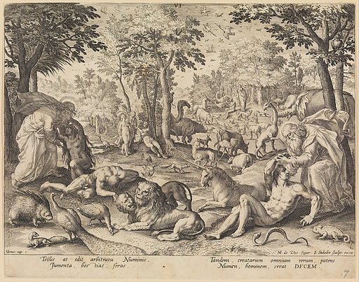 The Sixth Day: The Creation of Animals, Adam and Eve, from "The Creation of the World"