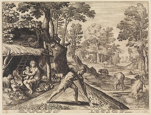 Adam at Work after the Fall, from "The Story of the First Men"