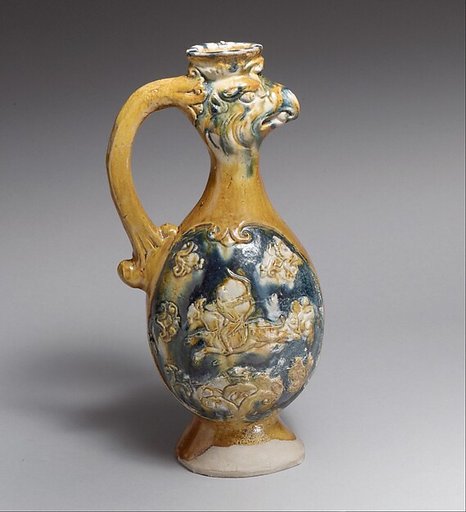 Phoenix headed amphora