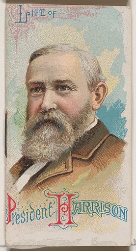 Life of President Benjamin Harrison, from the Histories of Poor Boys and Famous People series of booklets (N79) for Duke brand cigarettes