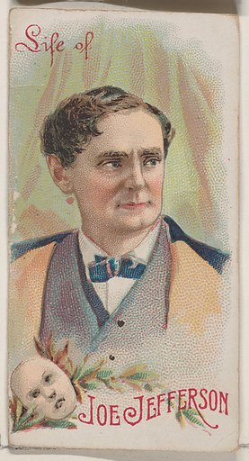 Life of Joseph Jefferson, from the Histories of Poor Boys and Famous People series of booklets (N79) for Duke brand cigarettes