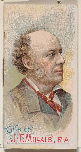 Life of Sir John Everett Millais, R.A., from the Histories of Poor Boys and Famous People series of booklets (N79) for Duke brand cigarettes