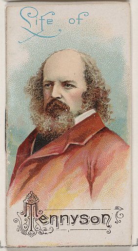Life of Alfred Tennyson, from the Histories of Poor Boys and Famous People series of booklets (N79) for Duke brand cigarettes