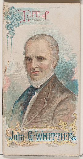 Life of John Greenleaf Whittier, from the Histories of Poor Boys and Famous People series of booklets (N79) for Duke brand cigarettes