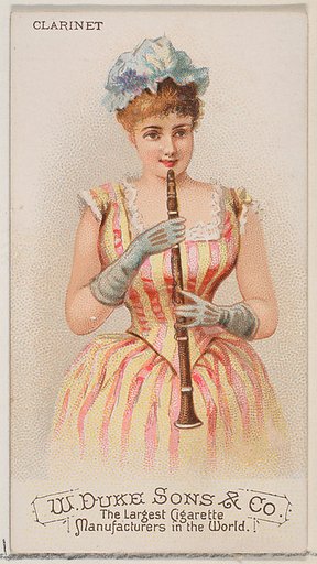 Clarinet, from the Musical Instruments series (N82) for Duke brand cigarettes