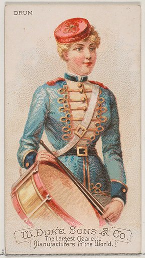 Drum, from the Musical Instruments series (N82) for Duke brand cigarettes