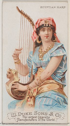 Egyptian Harp, from the Musical Instruments series (N82) for Duke brand cigarettes