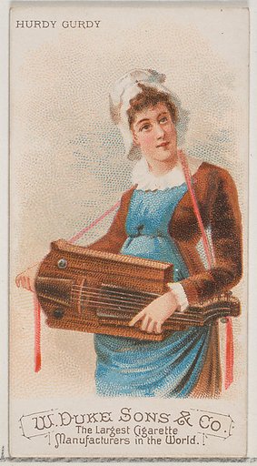 Hurdy Gurdy, from the Musical Instruments series (N82) for Duke brand cigarettes