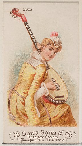 Lute, from the Musical Instruments series (N82) for Duke brand cigarettes