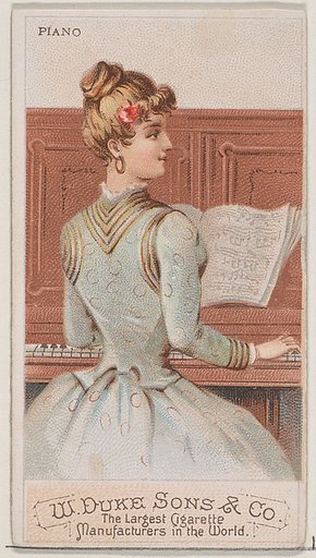Piano, from the Musical Instruments series (N82) for Duke brand cigarettes