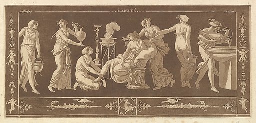 La Toilette de Vénus (The Toilet of Venus), from Recueil de Différentes Compositions Frises et Ornements dessinées et gravées à la manière du lavis par La Grenée le Juene Se trouve chez l'Auteur, au Louvre et chez Basan, rue et Hôtel Serpente A Paris, in an album containing Recueil de Compositions p