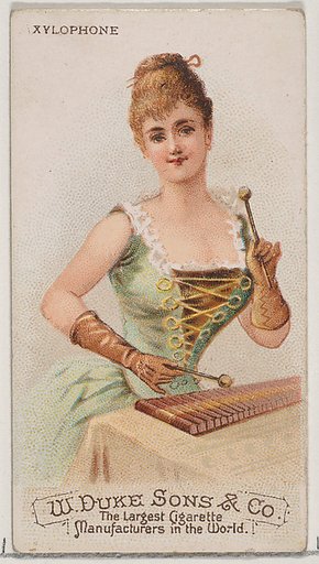 Xylophone, from the Musical Instruments series (N82) for Duke brand cigarettes
