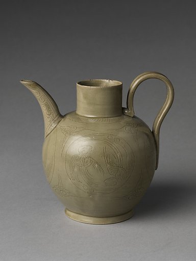 Ewer with Parrots
