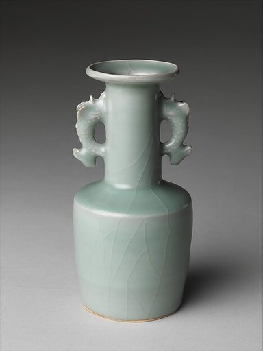 Vase with dragonfish handles