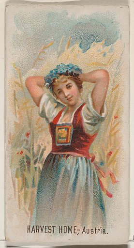 Harvest Home, Austria, from the Holidays series (N80) for Duke brand cigarettes