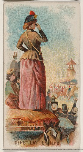 Derby Day, England, from the Holidays series (N80) for Duke brand cigarettes