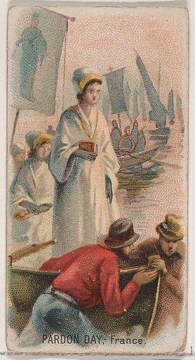 Pardon Day, France, from the Holidays series (N80) for Duke brand cigarettes