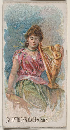 St. Patrick's Day, Ireland, from the Holidays series (N80) for Duke brand cigarettes
