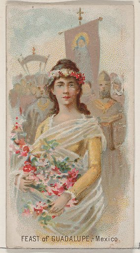 Feast of Guadalupe, Mexico, from the Holidays series (N80) for Duke brand cigarettes