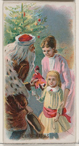 Christmas, United States, from the Holidays series (N80) for Duke brand cigarettes