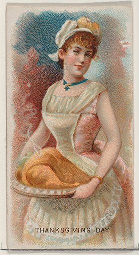 Thanksgiving Day, United States, from the Holidays series (N80) for Duke brand cigarettes
