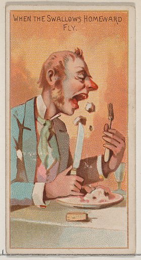 When the Swallows Homeward Fly, from the Jokes series (N87) for Duke brand cigarettes