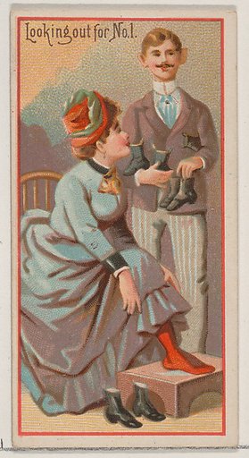 Looking Out for Number One, from the Jokes series (N87) for Duke brand cigarettes