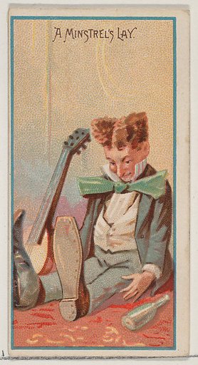 A Minstrel's Lay, from the Jokes series (N87) for Duke brand cigarettes