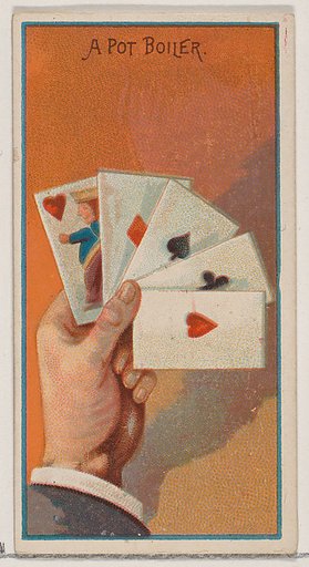 A Pot Boiler, from the Jokes series (N87) for Duke brand cigarettes