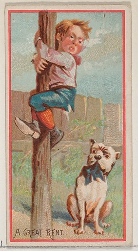 A Great Rent, from the Jokes series (N87) for Duke brand cigarettes