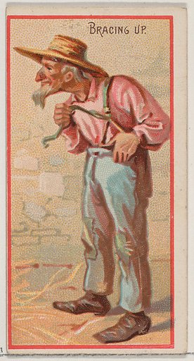 Bracing Up, from the Jokes series (N87) for Duke brand cigarettes