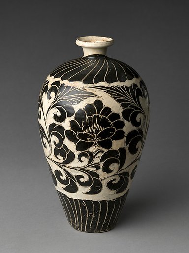 Vase with Peony Scroll