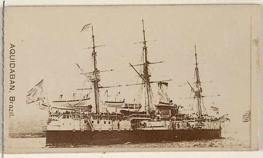 Aquidaban, Brazil, from the Famous Ships series (N50) for Virginia Brights Cigarettes