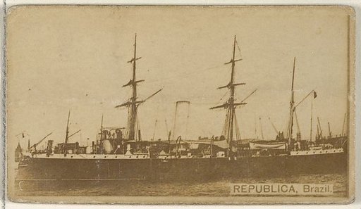 Republica, Brazil, from the Famous Ships series (N50) for Virginia Brights Cigarettes