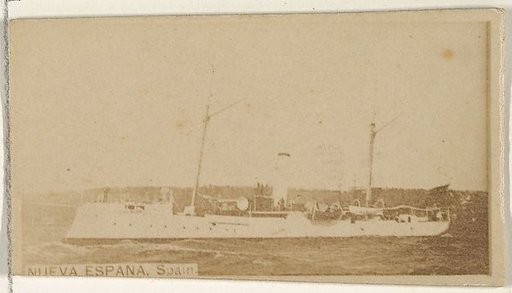 Nueva Espana, Spain, from the Famous Ships series (N50) for Virginia Brights Cigarettes