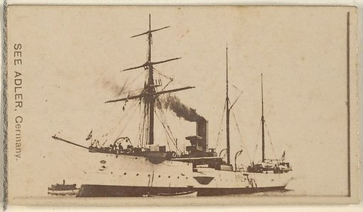 See Adler, Germany, from the Famous Ships series (N50) for Virginia Brights Cigarettes
