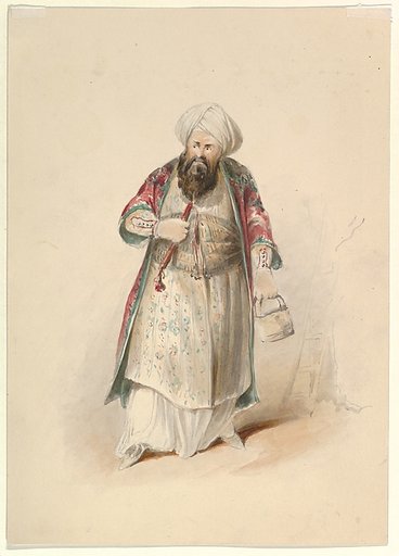 Costume Study for Osmin in the "Abduction from the Seraglio" by W.A. Mozart