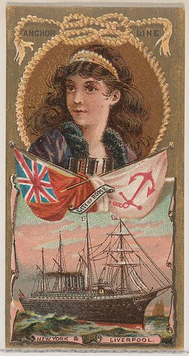 Anchor Line, from the Ocean and River Steamers series (N83) for Duke brand cigarettes