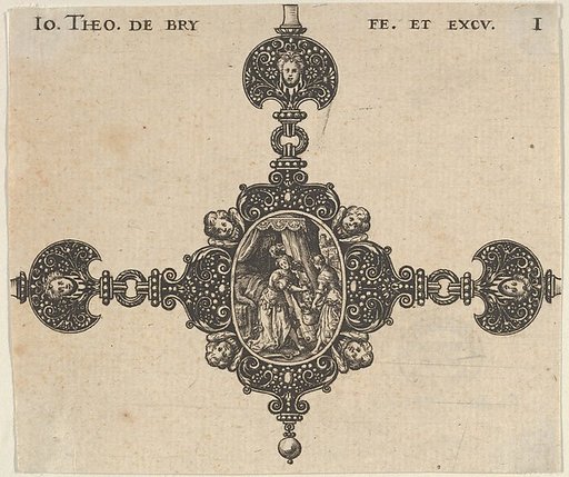Design for a Brooch with Judith Holding the Head of Holofernes
