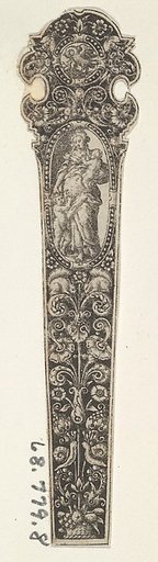 Design for a Knife Handle with the Personification of Charity