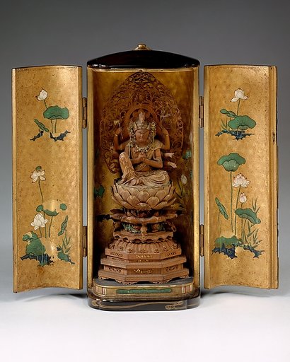 Portable Shine (zushi) with Batō Kannon, the Horse-headed Bodhisattva of Compassion