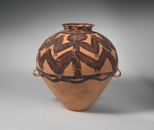 Jar with "frog" pattern